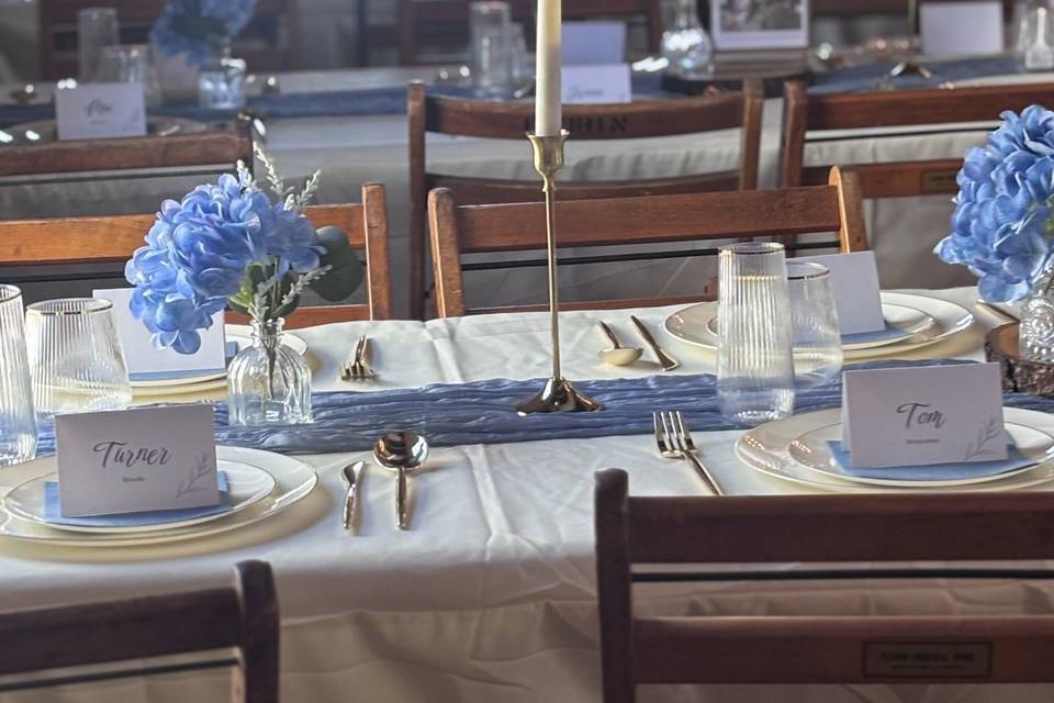 Dusty blue decor