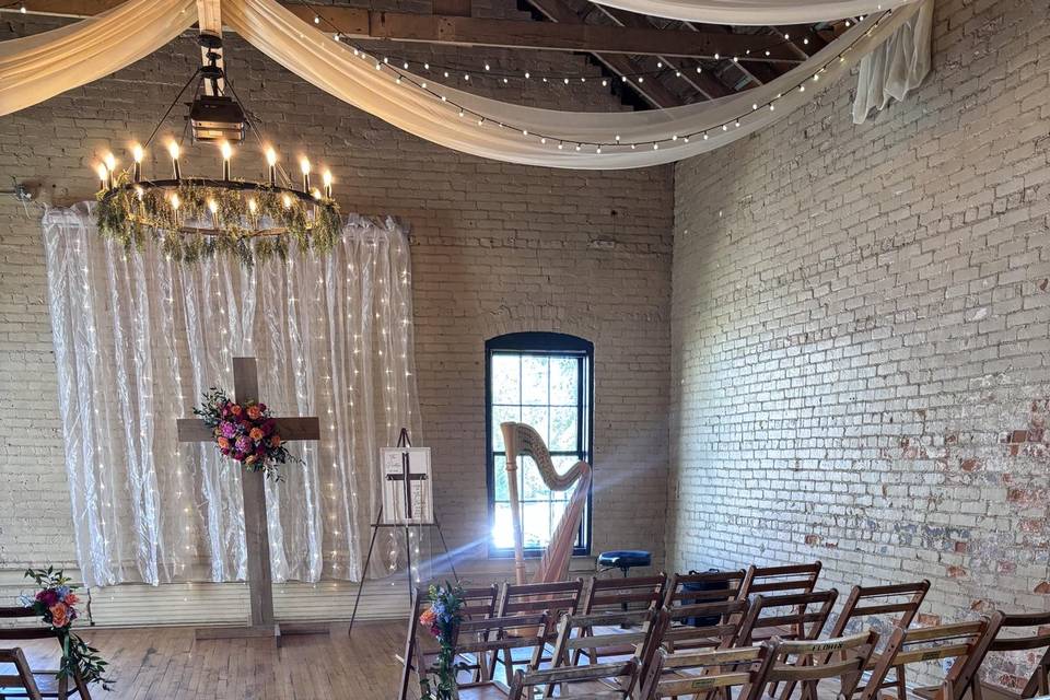 Ceremony with harp