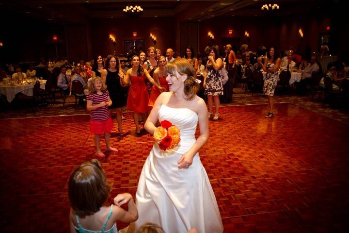 Bouquet toss