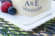 Monogram Ice Cream Cups