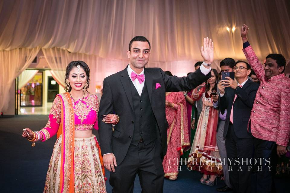 South Asian wedding reception