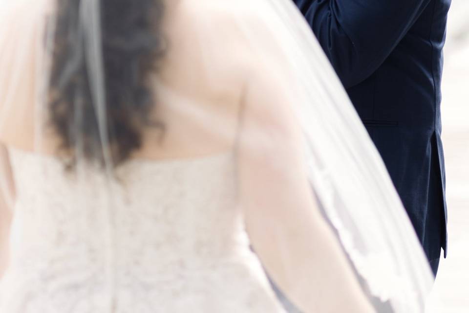 The bride and groom