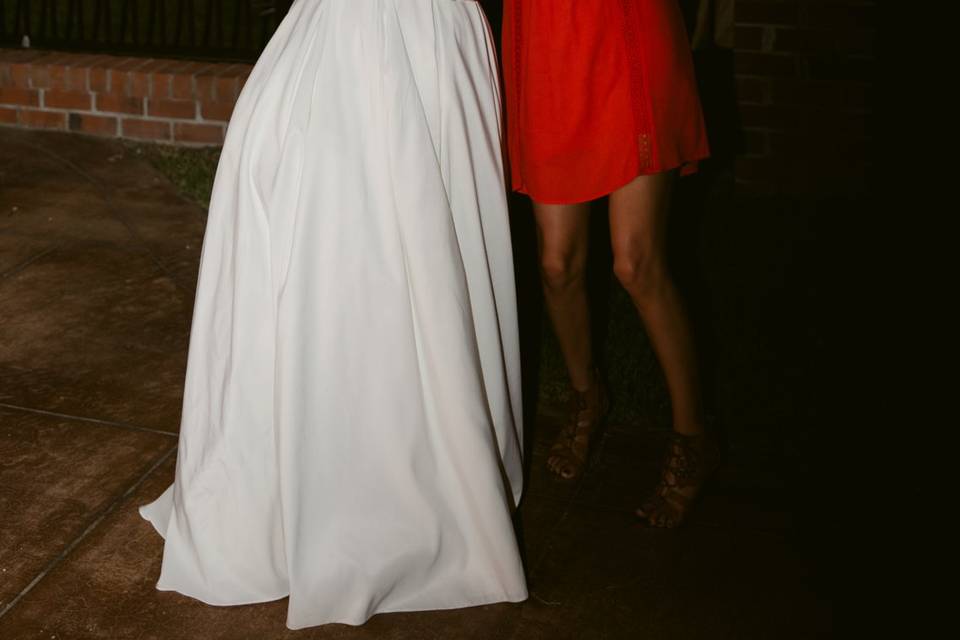 A bride and a guest