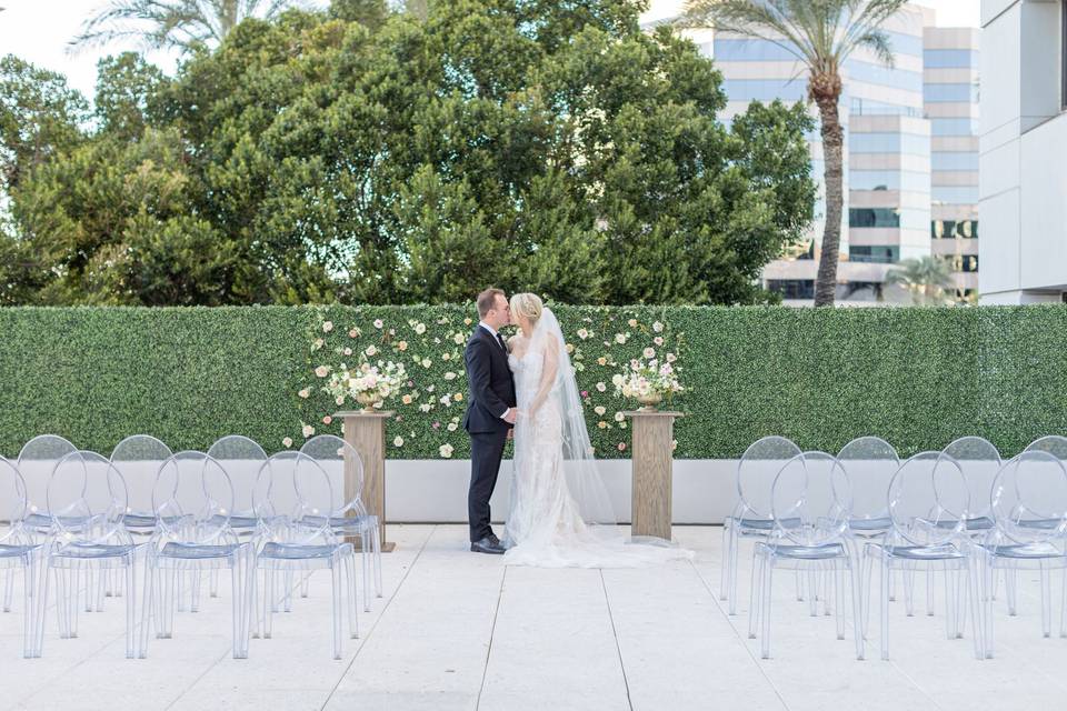 Ceremony on the Grove Patio