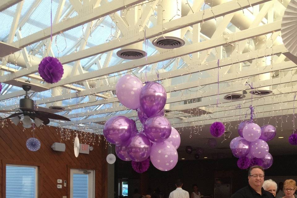Violet balloons