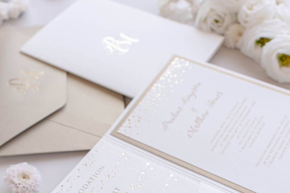 Pocket style invitations