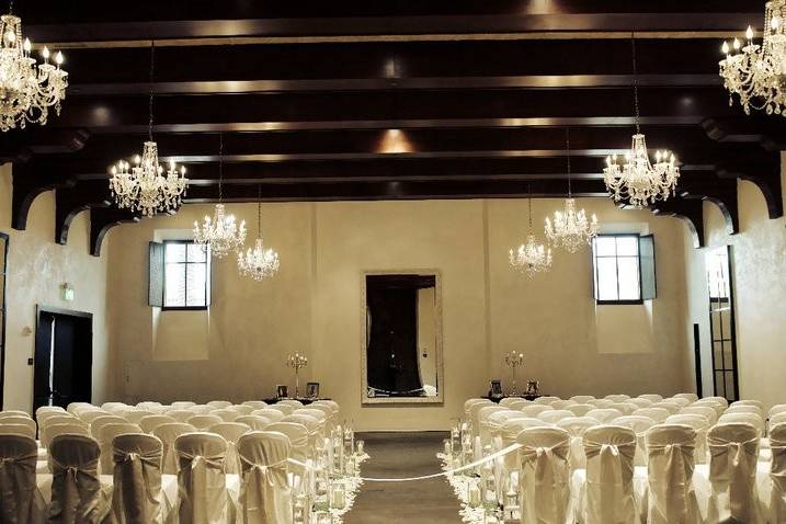 Wedding ceremony area