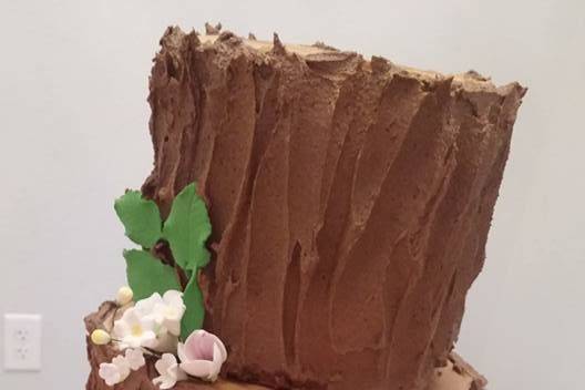 Log wedding cake