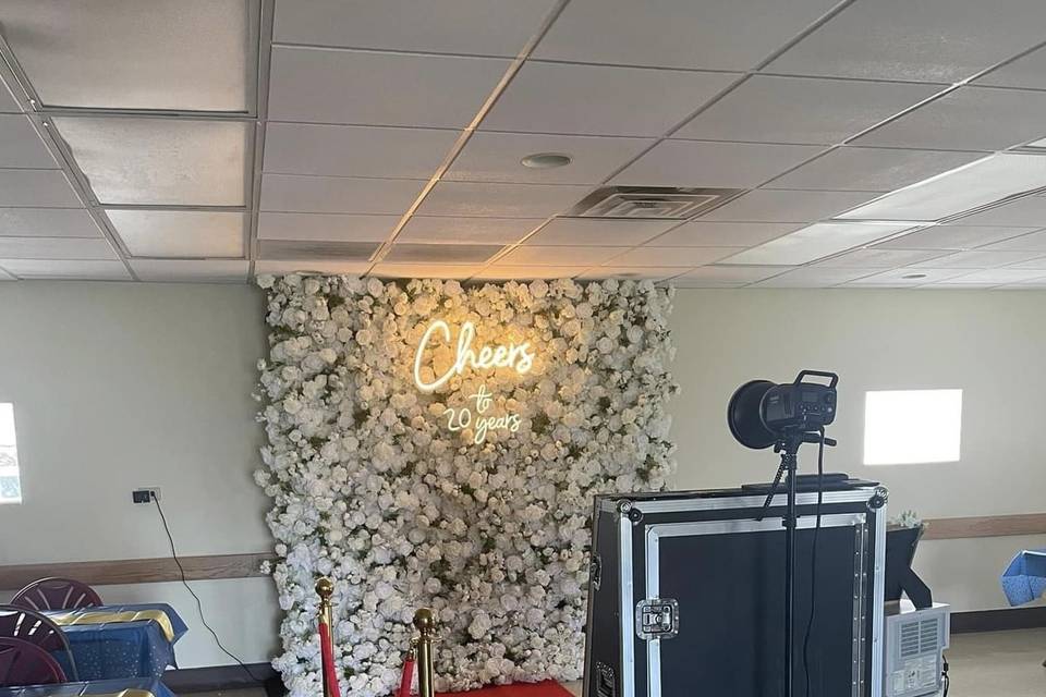 Flower Wall/Photo Booth