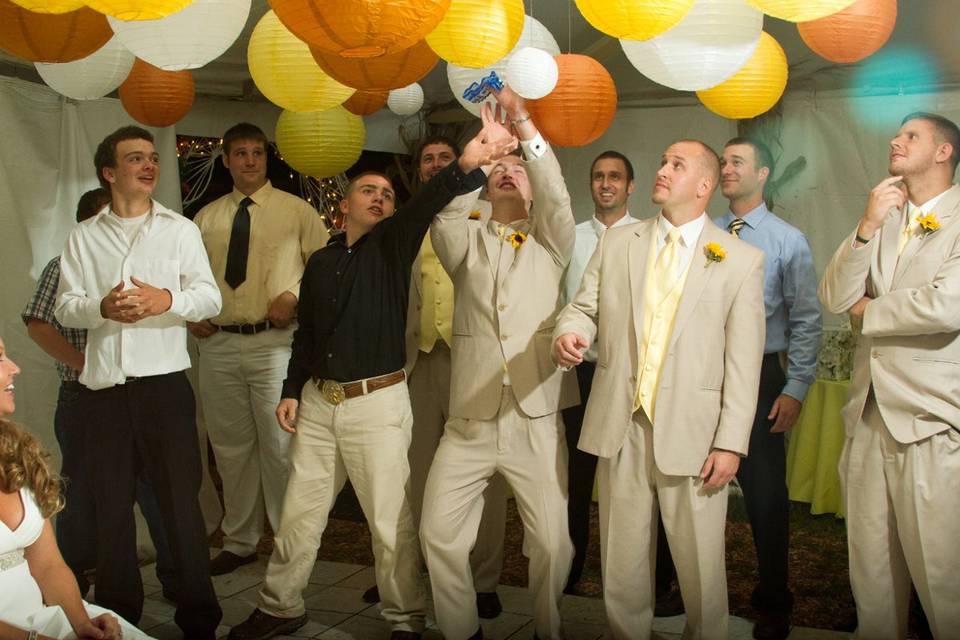 Groom with groomsmen