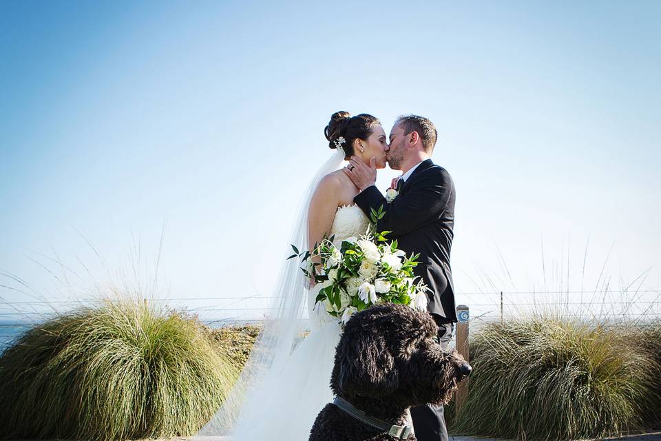 Couple and their pooch