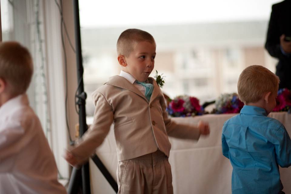 Kid at the wedding