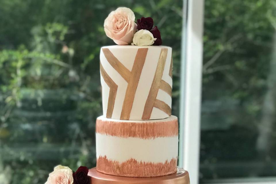 Rose gold cake