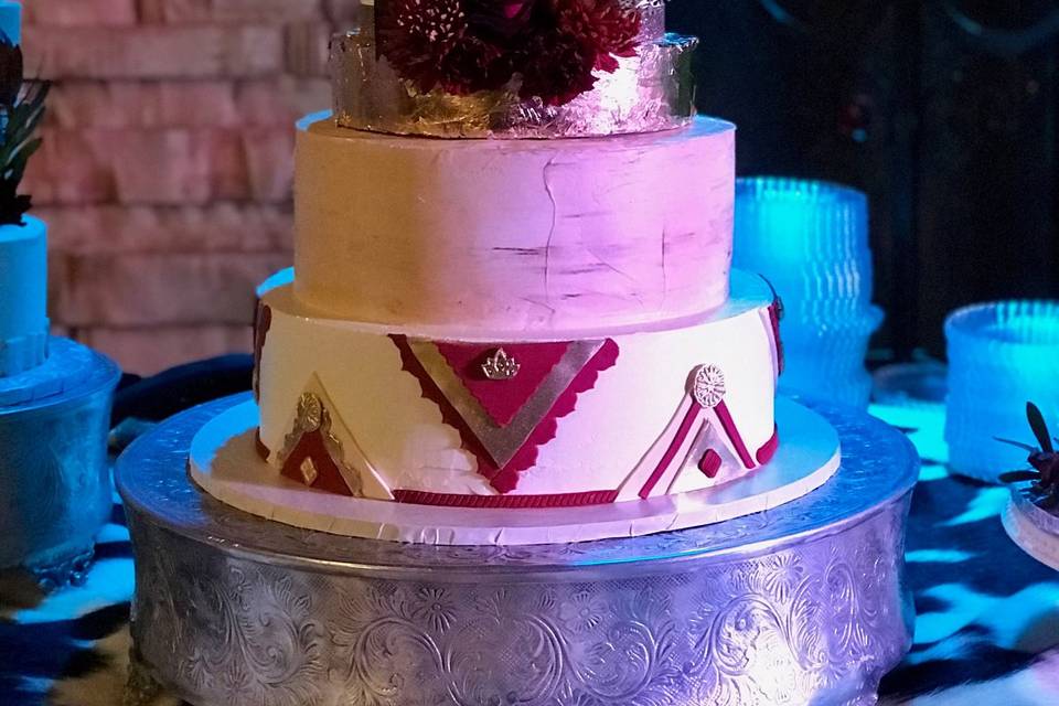 Elegant Western Wedding cake