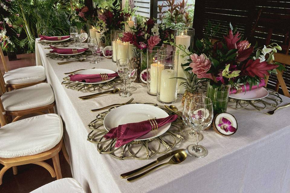 Destination Wedding Tablescape