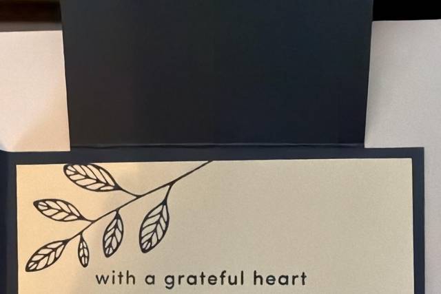 Thank You Card Betty & William