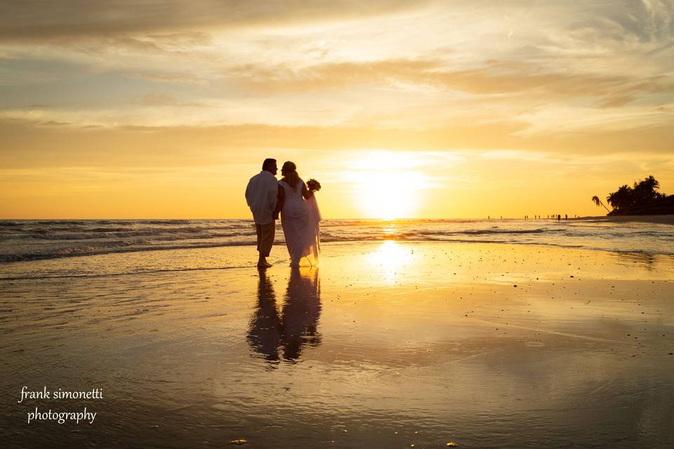 Sunset at the beach