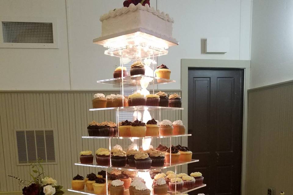 Lighted Cupcake Tier