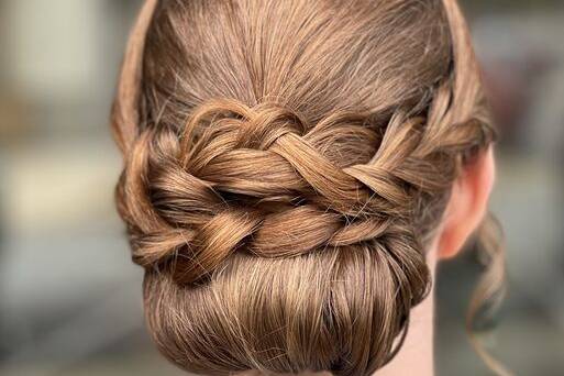 Updo with braid