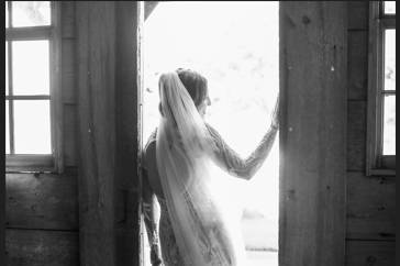 Bride in doorway