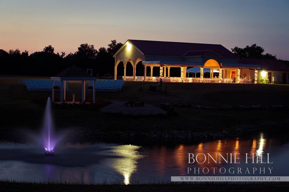 Reception at night