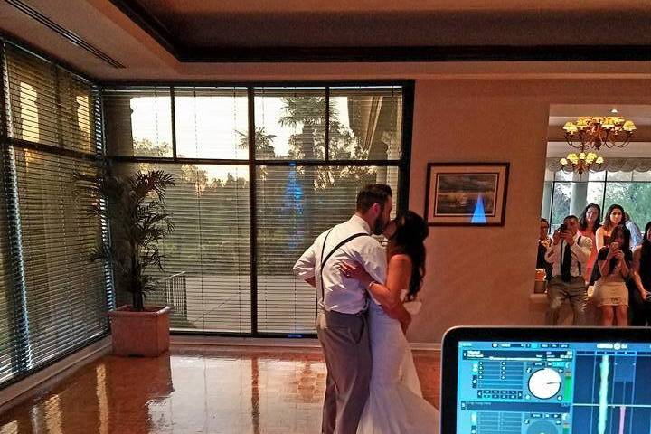 First dance as newlyweds