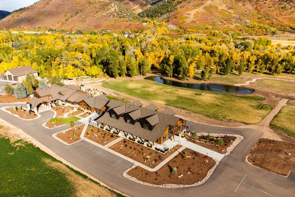 Aerial View of The Lodge