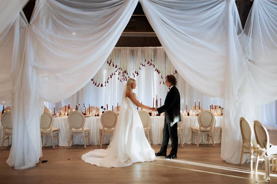 Bride & Groom in Pool