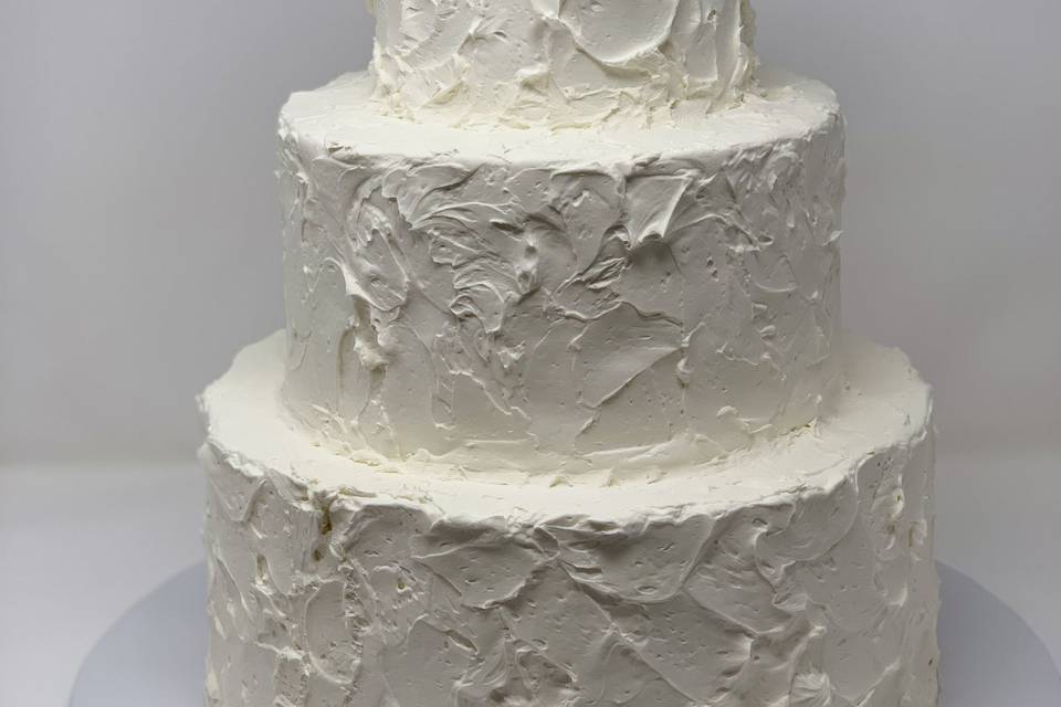 Stucco texture cake