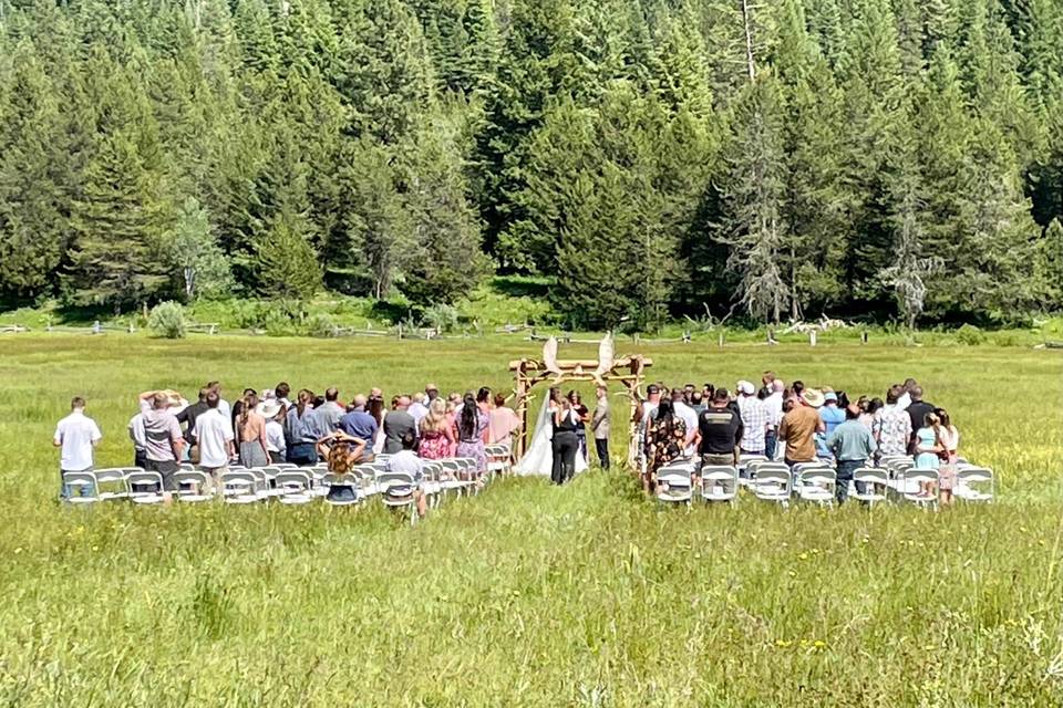 Meadow wedding