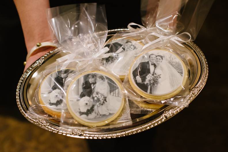 Custom Monogram Cookies for a Couples Wedding Shower