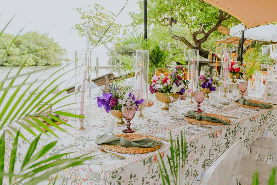 Table Setup With Ocean Views