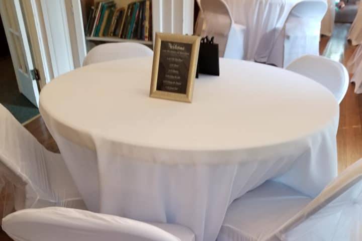 We provide chair covers