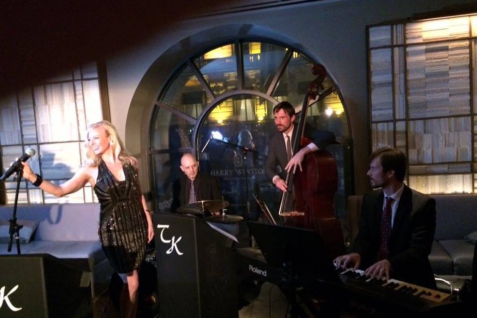 Timatha Kasten & Her TKO Jazz Band Cocktail hour at the Peninsula Hotel NYC