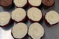 Red velvet or chocolate cupcakes