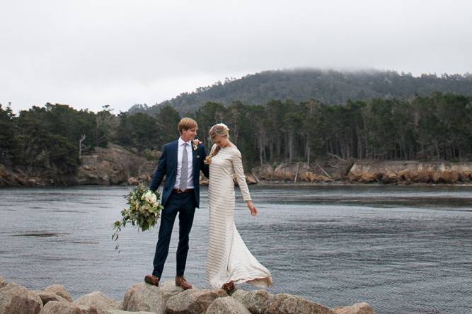 bride and groom at Point Lobos | Buena Lane Wedding Photography