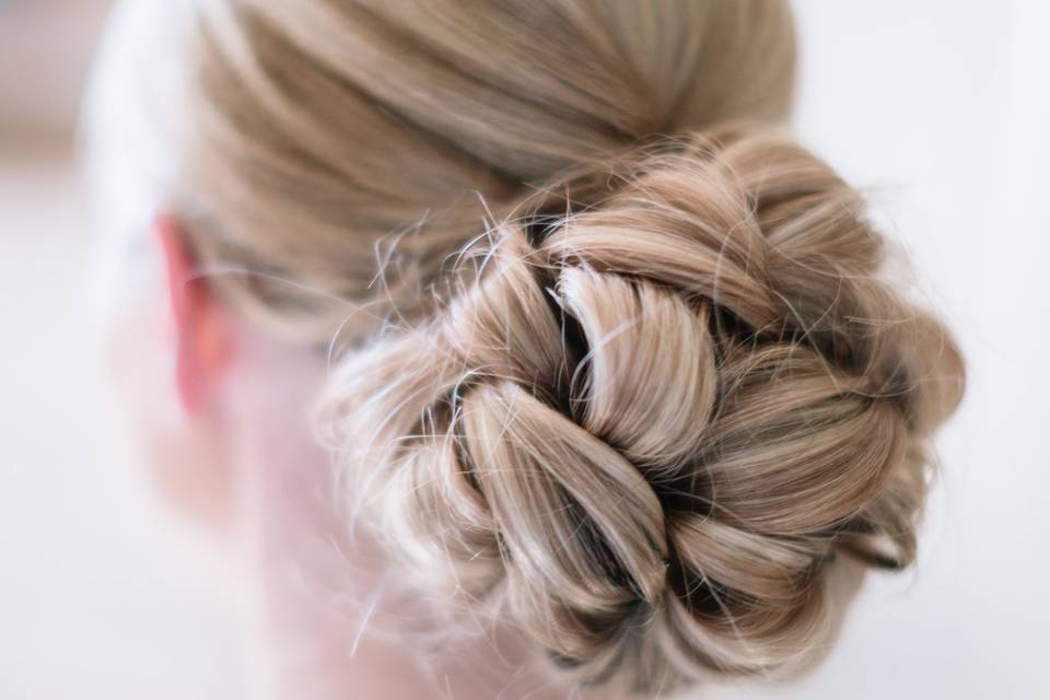 Bridal Chignon Closeup