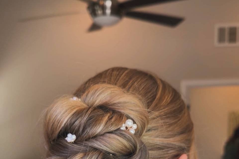 Romantic updo