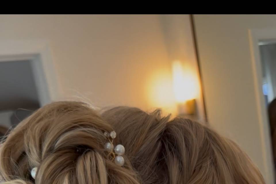 Bridal updo