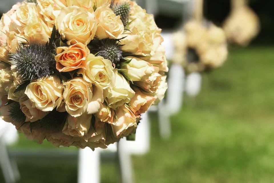 Floral Aisle Markers