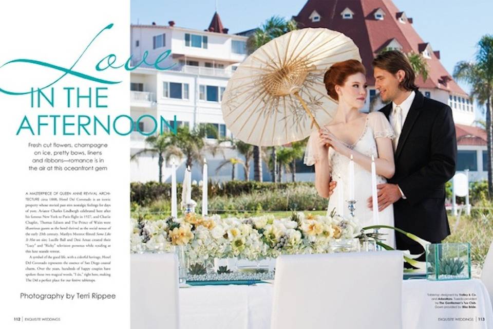 Exquisite Weddings MagazineSan Diego, Californiawww.makeupbymonica.com