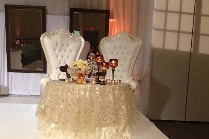Table for the newlyweds
