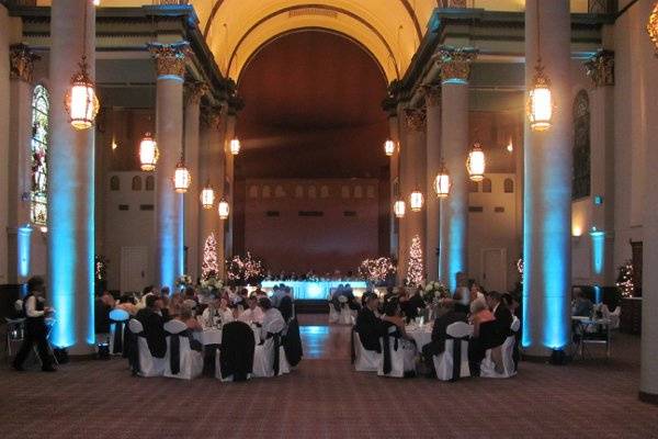 Wedding reception area