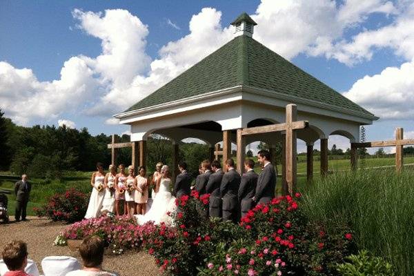 Wedding ceremony area