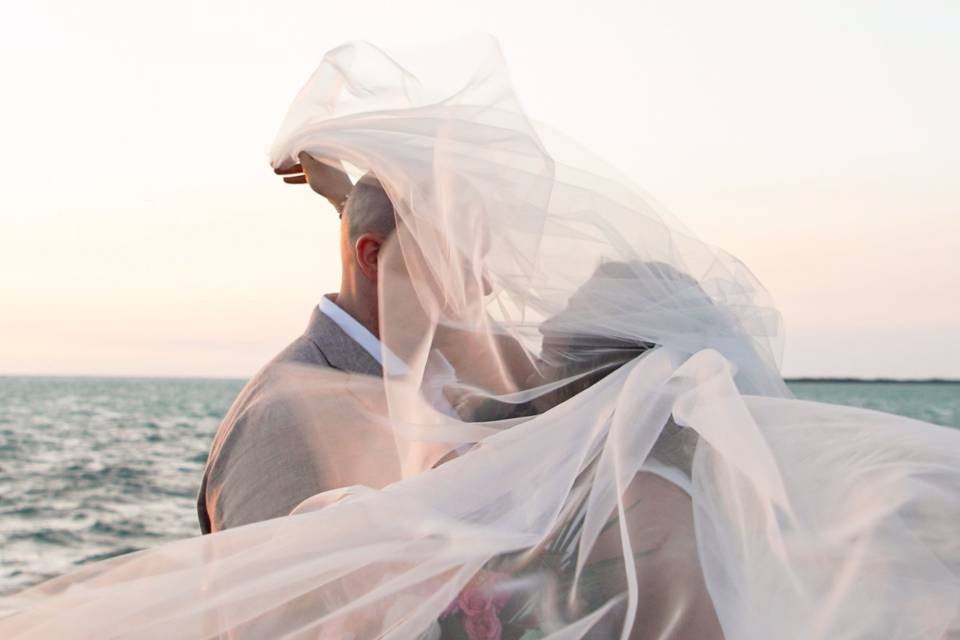 Windy Pier Moment