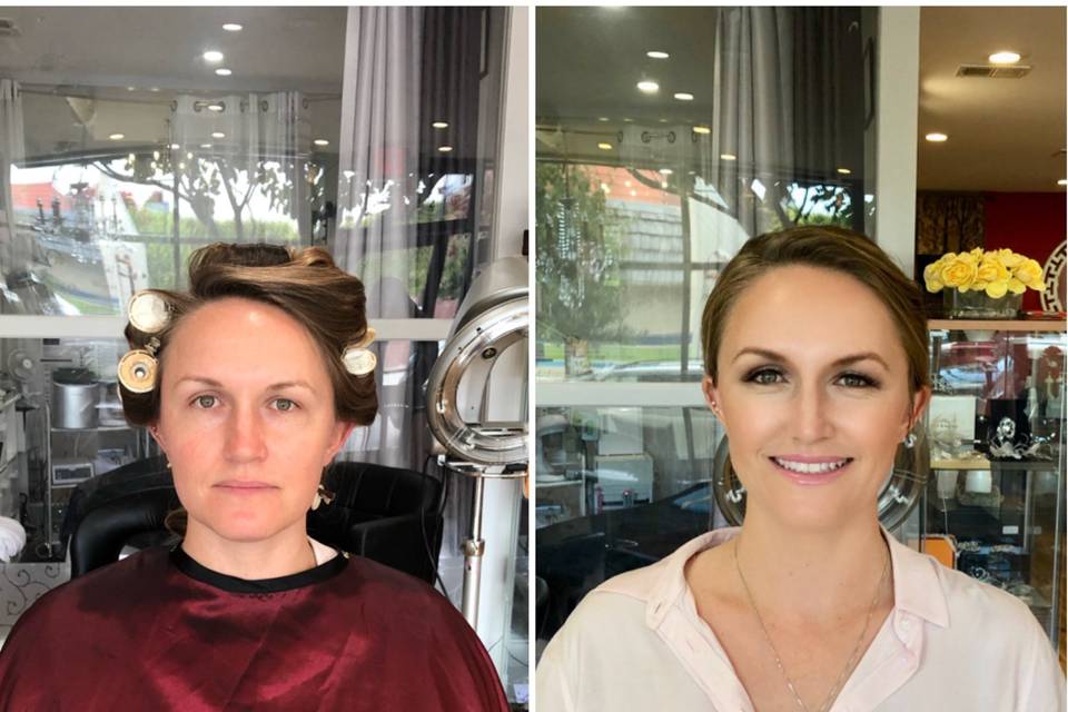 Before and after wedding trial