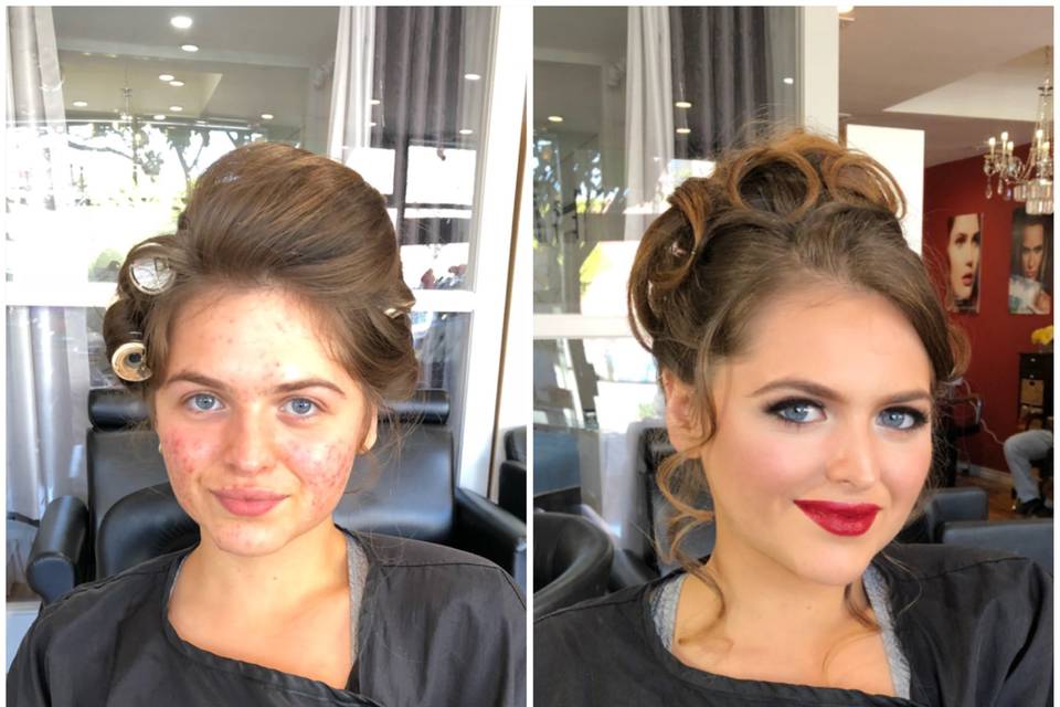 Prom makeup and hair