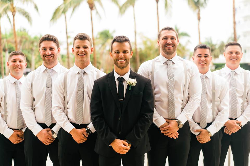 Groom With Groomsmen