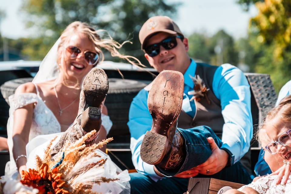 Post-Wedding Hayride