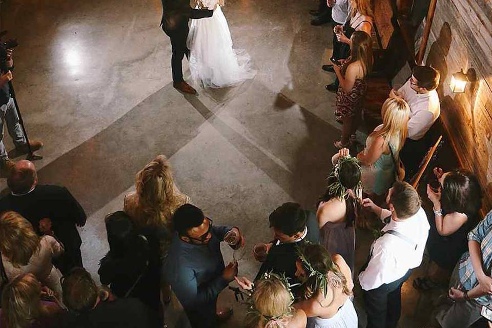 Birds eye view in Barn